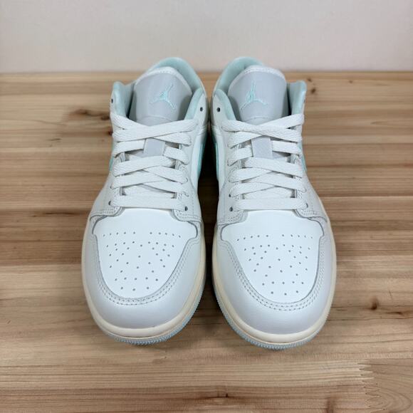 Air Jordan 1 Low Retro Sneakers Sail Igloo Blue DC0774-134 Women's Size 7 - Picture 3 of 10